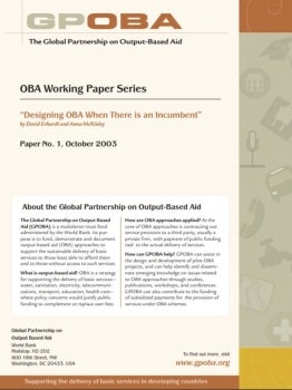 GPRBA Working Paper No. 1