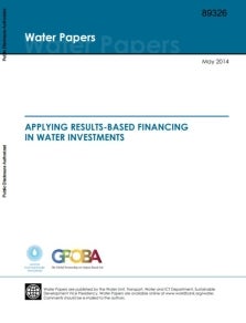 Applying Results-Based Financing in Water Investments