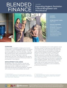 Expanding Hygienic Sanitation in Rural Bangladesh with Microfinance
